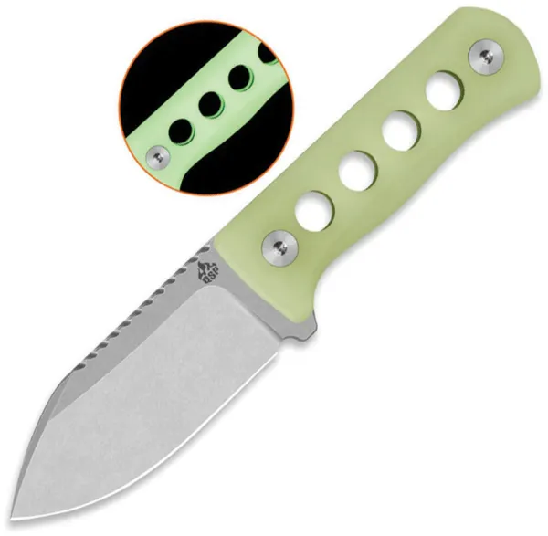 QSP Knife Canary Neck Knife SW GITD QS141K1