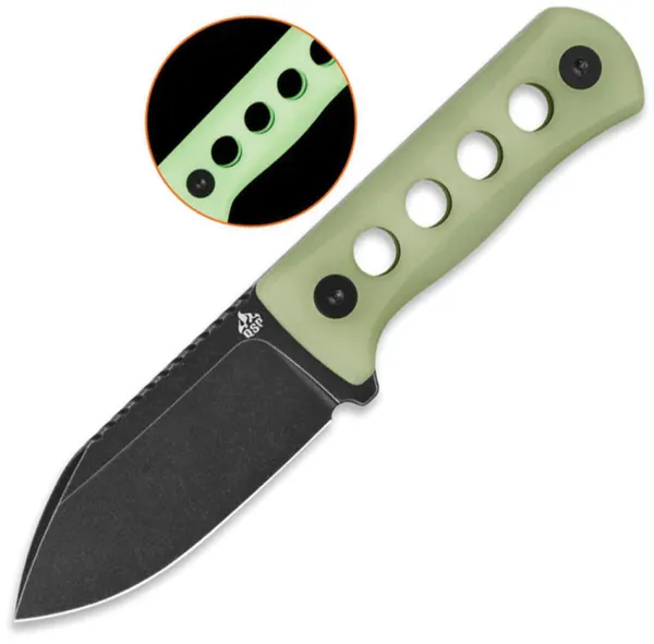 QSP Knife Canary Neck Knife BSW GITD QS141K2