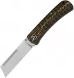 QSP Knife Hedgehog Slip Joint Golden CF - QS142C