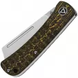 QSP Knife Hedgehog Slip Joint Golden CF QS142C