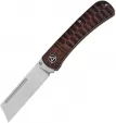QSP Knife Hedgehog Slip Joint Red CF - QS142D