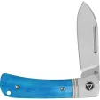 QSP Knife Hedgehog Slip Joint Blue Bone QS142SPD