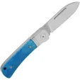 QSP Knife Hedgehog Slip Joint Blue Bone QS142SPD