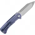 QSP Knife Rhino Framelock Satin Blue QS143I