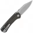 QSP Knife Kestrel Linerlock Brown Mic QS145A1