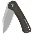 QSP Knife Kestrel Linerlock Brown Mic QS145A1