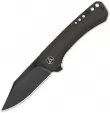 QSP Knife Kestrel Linerlock Brown Mic - QS145A2