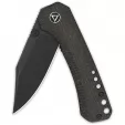 QSP Knife Kestrel Linerlock Brown Mic QS145A2