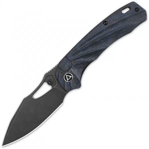 QSP Knife Hornbill Linerlock Blue CF QS146B2