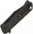 QSP Knife Grebe Button Lock Brown QS147A2