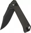 QSP Knife Grebe Button Lock Brown QS147A2