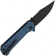 QSP Knife Grebe Button Lock Blue QS147B2