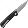 QSP Knife Grebe Button Lock Black G10 QS147C1