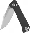 QSP Knife Grebe Button Lock Black G10 QS147C1