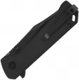QSP Knife Grebe Button Lock Black G10 QS147C2