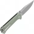 QSP Knife Grebe Button Lock Jade G10 QS147D1