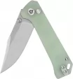 QSP Knife Grebe Button Lock Jade G10 QS147D1