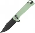 QSP Knife Grebe Button Lock Jade G10 - QS147D2