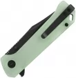QSP Knife Grebe Button Lock Jade G10 QS147D2