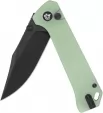 QSP Knife Grebe Button Lock Jade G10 QS147D2