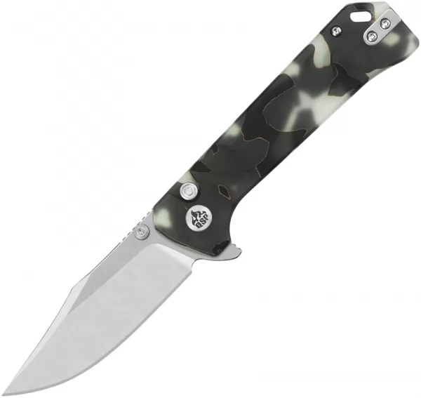 QSP Knife Grebe Button Lock Glow Resin QS147E1