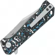 QSP Knife Grebe Button Lock BWB CF QS147H1