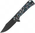 QSP Knife Grebe Button Lock BWB CF - QS147H2
