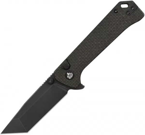 QSP Knife Grebe T Button Lock Brown QS148A2