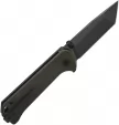QSP Knife Grebe T Button Lock Brown QS148A2