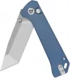 QSP Knife Grebe T Button Lock Blue QS148B1