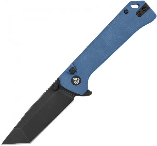 QSP Knife Grebe T Button Lock Blue QS148B2