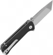 QSP Knife Grebe T Button Lock Black G10 QS148C1