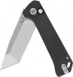 QSP Knife Grebe T Button Lock Black G10 QS148C1