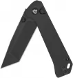 QSP Knife Grebe T Button Lock Black G10 QS148C2