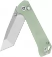 QSP Knife Grebe T Button Lock Jade G10 QS148D1