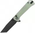 QSP Knife Grebe T Button Lock Jade G10 - QS148D2