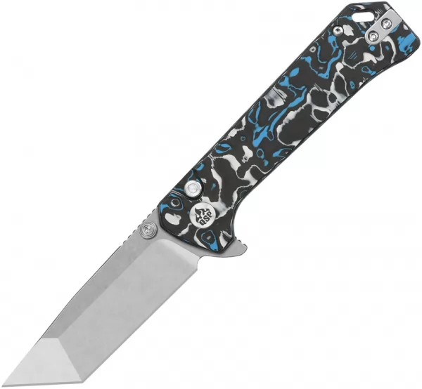 QSP Knife Grebe T Button Lock BWB CF QS148H1