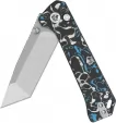 QSP Knife Grebe T Button Lock BWB CF QS148H1