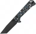 QSP Knife Grebe T Button Lock BWB CF - QS148H2