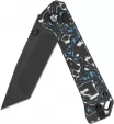 QSP Knife Grebe T Button Lock BWB CF QS148H2