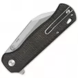 QSP Knife Swordfish Button Lock Brown QS149C1