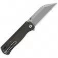 QSP Knife Swordfish Button Lock Brown QS149C1