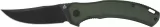 QSP Knife Walrus Linerlock Black Green - QS151C2
