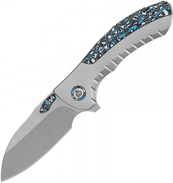 QSP Knife Capybara Framelock Ti CF QS152A2