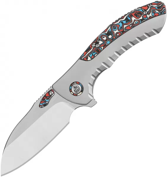 QSP Knife Capybara Framelock Ti CF QS152B1