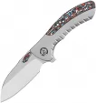 QSP Knife Capybara Framelock Ti CF - QS152B1