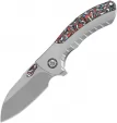 QSP Knife Capybara Framelock Ti CF - QS152B2