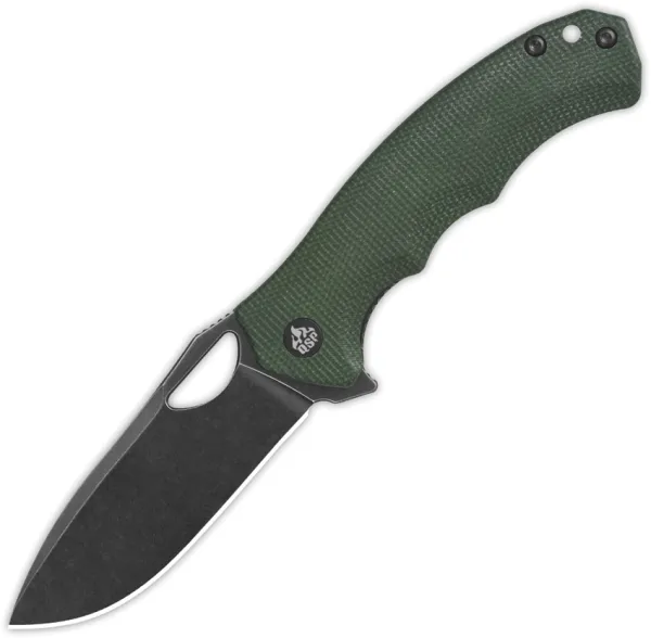QSP Knife Gorilla Linerlock Green Mic QS153C2