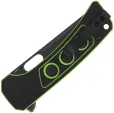 QSP Knife Unicorn Button Lock Neon G10 QS156C2