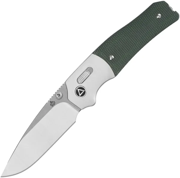 QSP Knife Vault Glyde Lock Green Micarta QS157B1